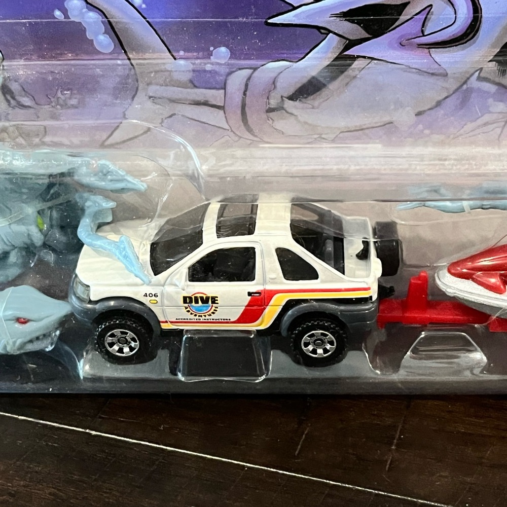 2007 MBX HITCH 'N HAUL 1:64 SCALE DIE CAST SET - WILD WATER M9613 Diecast - Picture 3 of 7